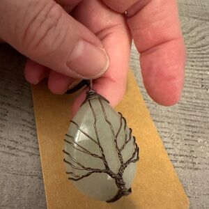 Wire-Wrapped Pendant Necklace